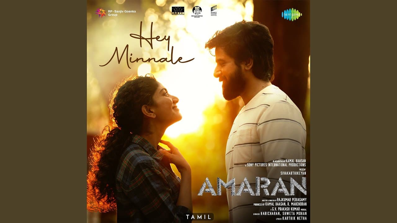 Hey Minnale (From "Amaran") (Tamil) - Haricharan, Shweta Mohan, & Karthik Netha